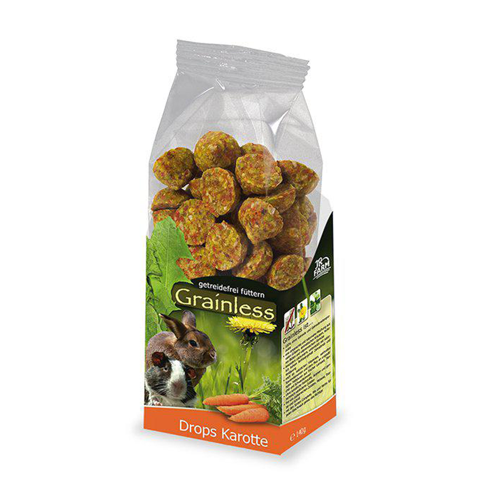 JR Farm Grainless Drop Morot - 140 G | Endast 59 kr! - Zoogiganten