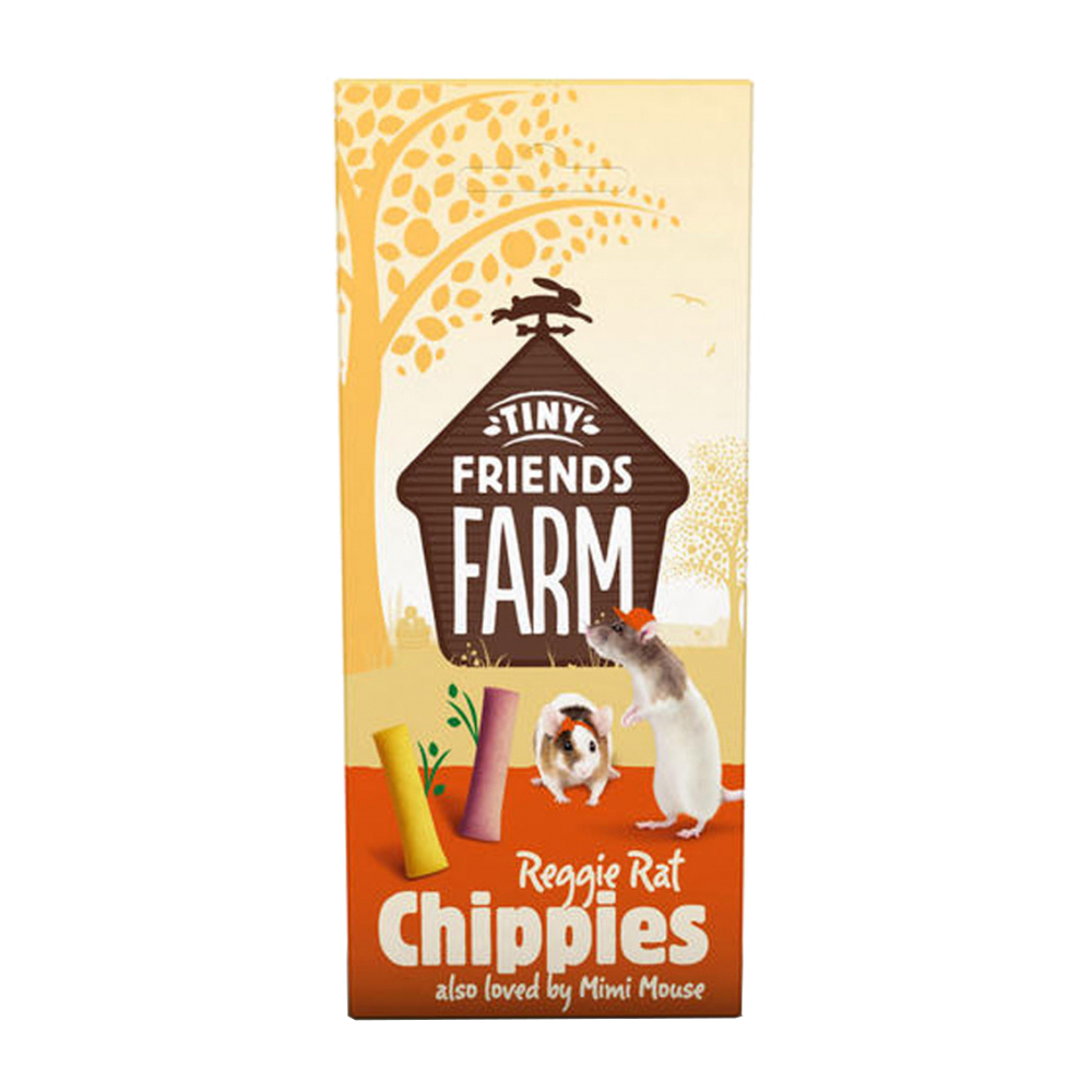 Tiny Friends Farm Råtta & Mus Chippies - 120 G | Endast 49 kr! - Zoogiganten