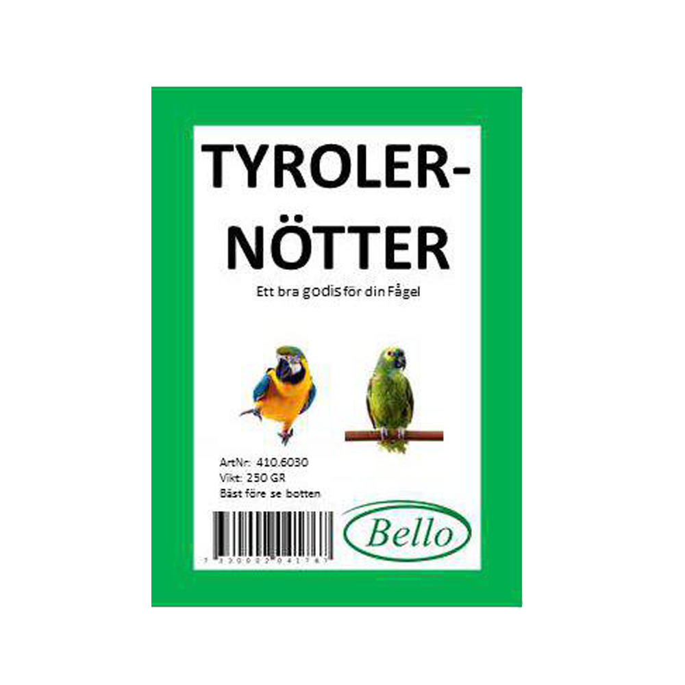 Bello Tyrolnötter - 250 G | Endast 99 kr! - Zoogiganten