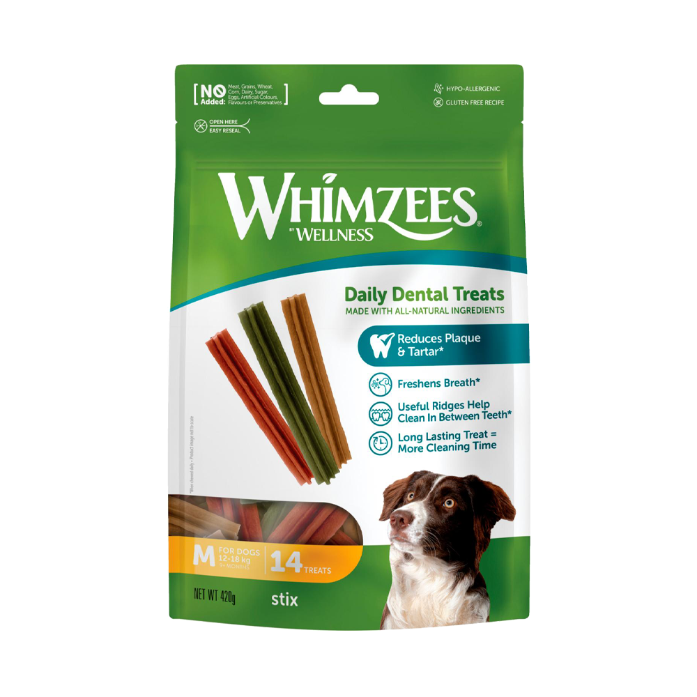 Whimzees Sticks - M | Endast 149 kr! - Zoogiganten